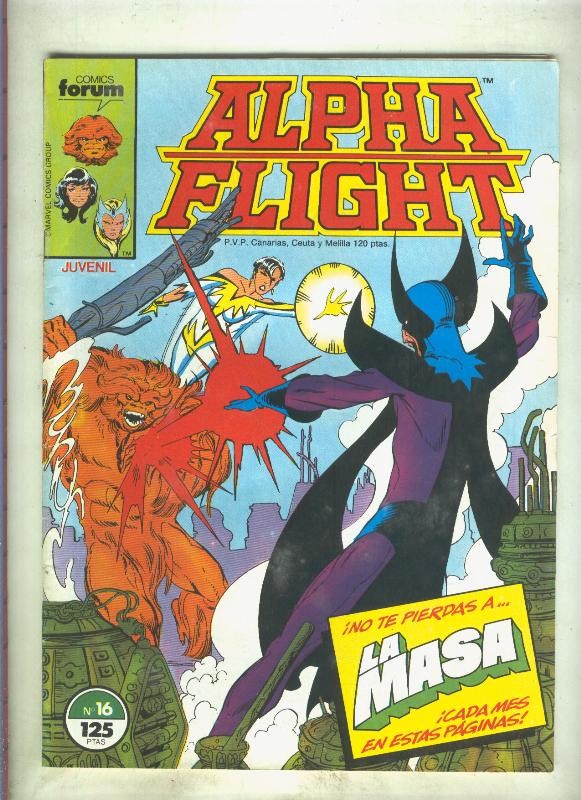 Alpha Flight volumen 1 numero 16: La alquimia y el amor