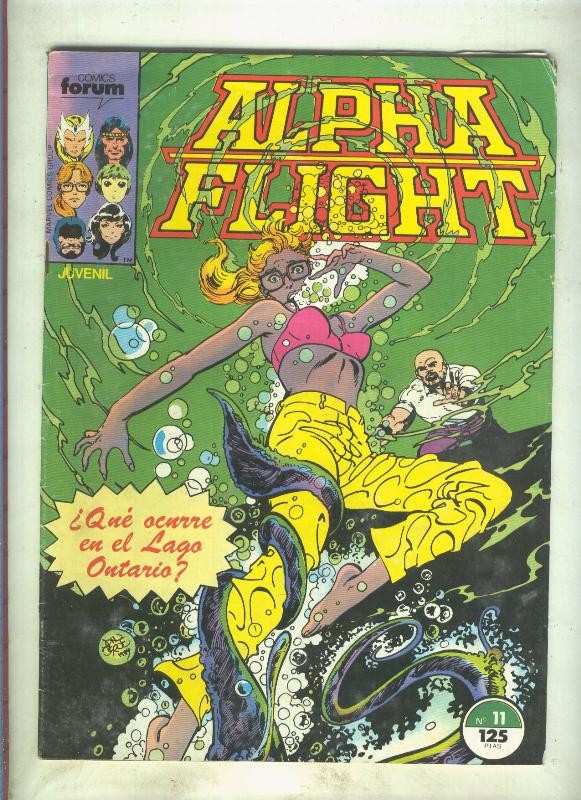 Alpha Flight volumen 1 numero 11: Clase de biologia