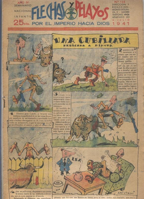 Flechas y Pelayos numero 135 del  6.julio.1941