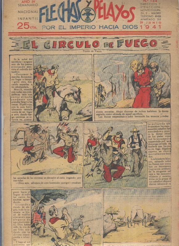 Flechas y Pelayos numero 134 del  29.junio.1941