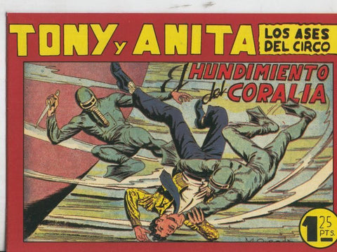 Tony y Anita facsimil numero 085: El hundimiento del Coralia
