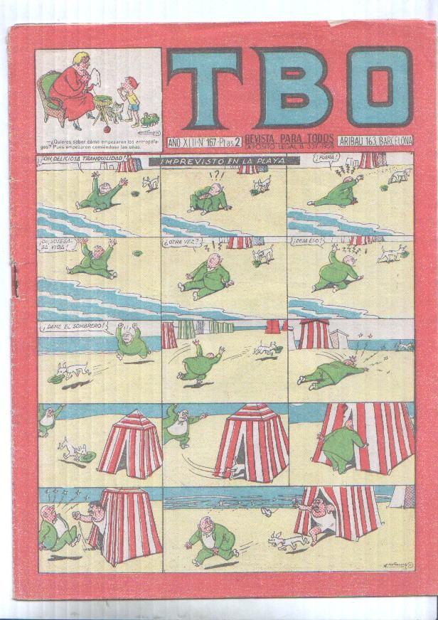 TBO numero 167: Imprevisto en la playa (Castany) (numerado 3 en trasera)