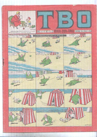 TBO numero 167: Imprevisto en la playa (Castany) (numerado 3 en trasera)