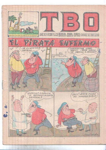 TBO numero 238: El pirata enfermo (Muntañola) (numerado 2 en trasera)