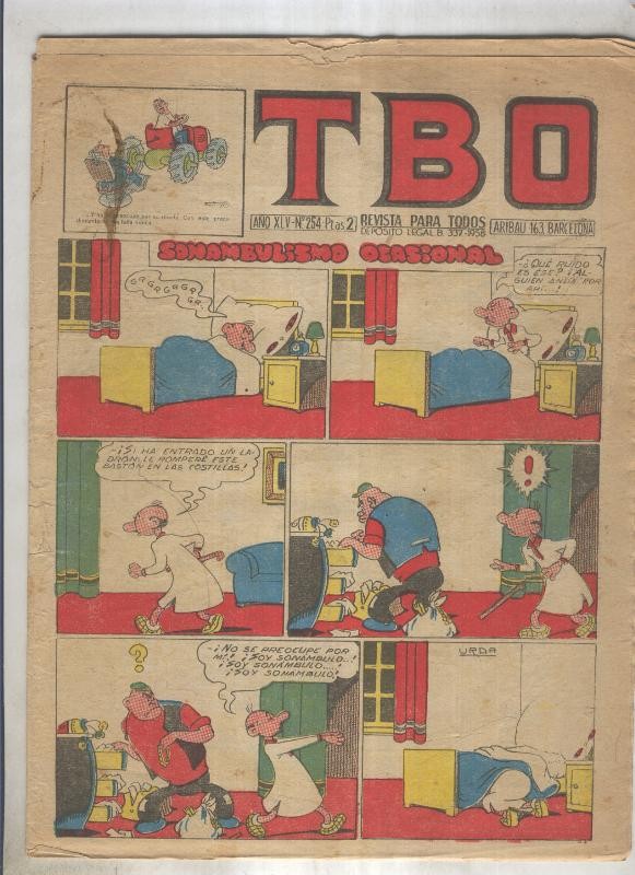 TBO numero 254: Sonambulismo ocasional (Urda)