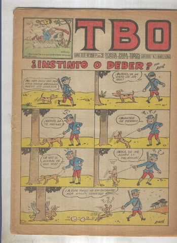 TBO numero 259: Instinto o deber (ayne) (numerado 1 en trasera)