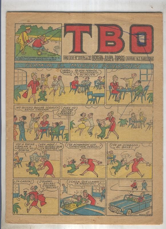 TBO numero 277: Fermin el marido pequeñin (Benejam), (numerado 2 en trasera)