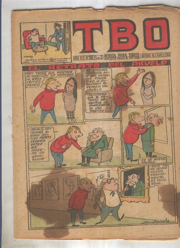 TBO numero 280: El retrato del abuelo (Muntañola)