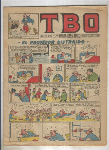 TBO numero 286: El profesor distraido (Benejam) (numerado 2 en trasera)