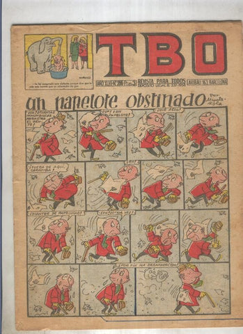 TBO numero 288: Un papelote obstinado (Muntañola), (numerado 1 en trasera)