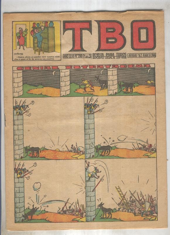 TBO numero 290: Genial estratagema (Coll), (numerado 4 en trasera)