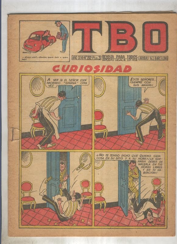 TBO numero 292: Curiosidad (Opisso), (numerado 2 en trasera)