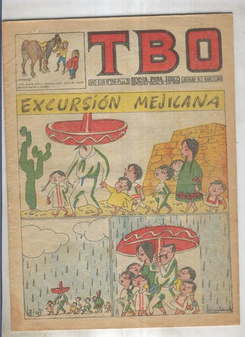 TBO numero 296: Excursion mejicana (Muntañola), (numerado 1 en trasera)