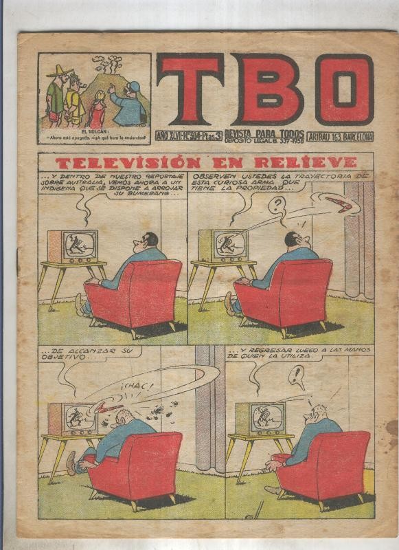 TBO numero 304: Television en relieve (Coll), (numerado 2 en trasera)