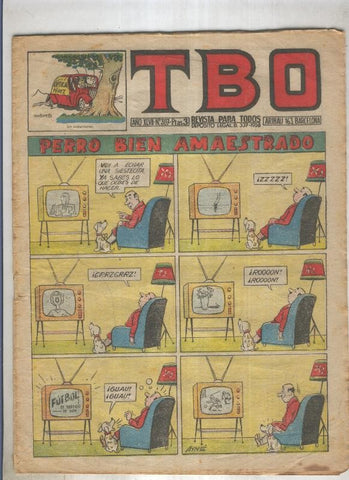 TBO numero 307: Perro bien amaestrado (Ayne), (numerado 1 en trasera)