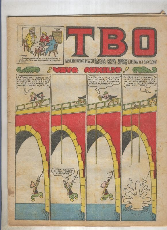 TBO numero 310:Vaya auxilio (Urda), (numerado 1 en trasera)