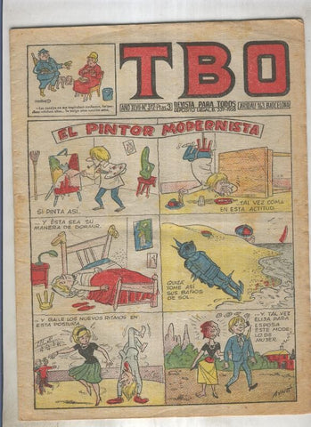 TBO numero 312: El pintor modernista (Ayne), (numerado 1 en trasera)