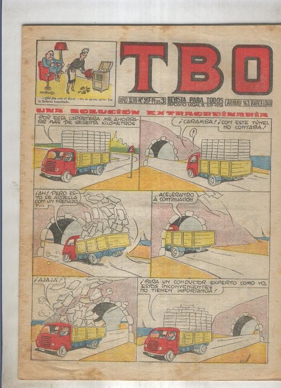 TBO numero 317: Una soluccion extraordinari (Coll), (numerado 1 en trasera)