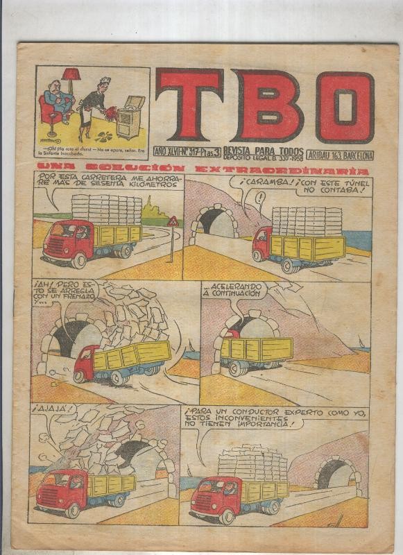 TBO numero 317: Una soluccion extraordinari (Coll), (numerado 2 en trasera)