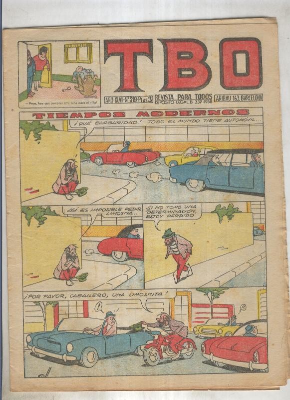 TBO numero 319: Tiempos modernos (Coll), (numerado 3 en trasera)