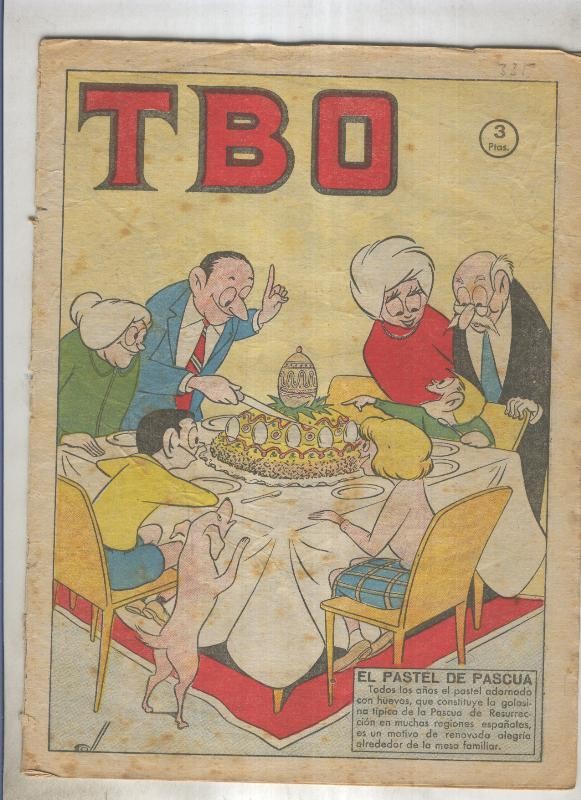 TBO numero 335: El pastel de Pascua (Coll), (numerado 2 en trasera)