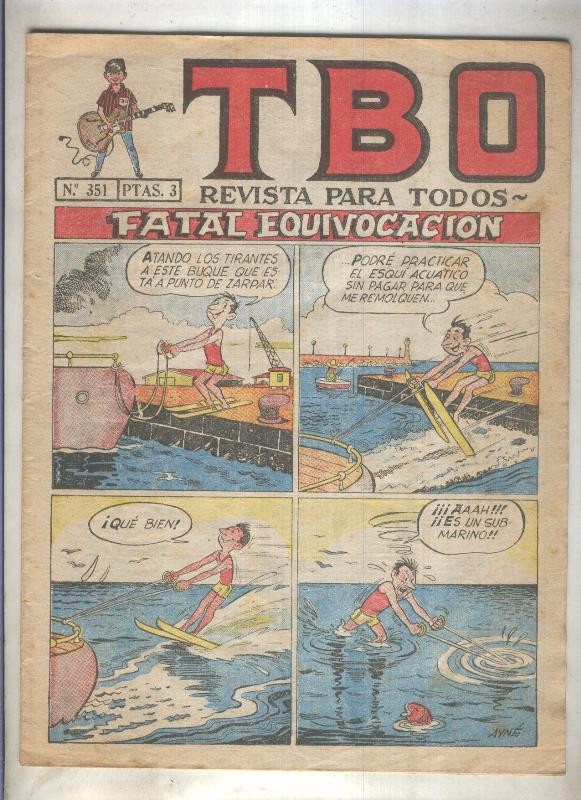 TBO numero 351: Fatal equivocacion (Ayne), (numerado 2 en trasera)