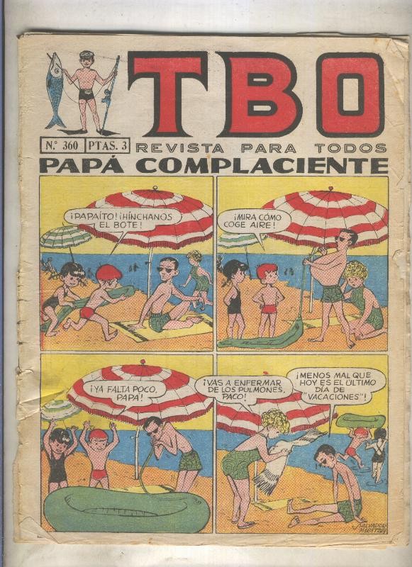 TBO numero 360: Papa complaciente (Salvador Mestre), (numerado 4 en trasera)