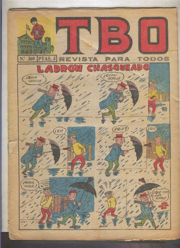 TBO numero 369: Ladron chasqueado (ayne), (numerado 2 en trasera)