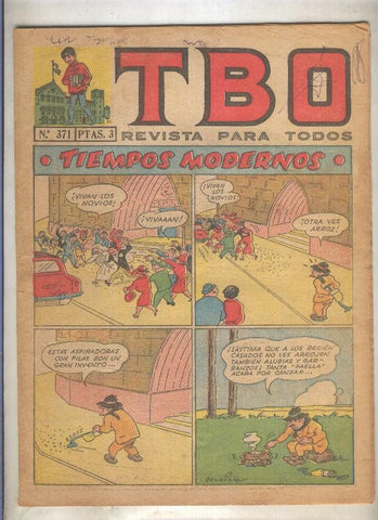TBO numero 371: Tiempos modernos (Benejam), (numerado 2 en trasera)