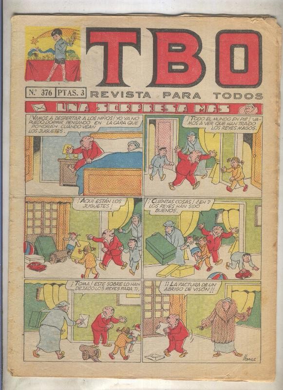 TBO numero 376: Una sorpresa mas (Ibarz), (numerado 2 en trasera)