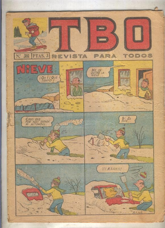 TBO numero 381: Nieve (Ayne), (numerado 2 en trasera)
