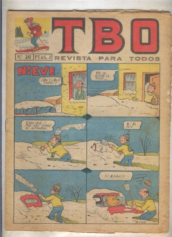 TBO numero 381: Nieve (Ayne), (numerado 3 en trasera)