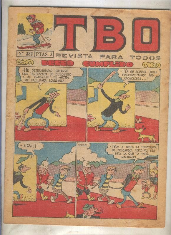 TBO numero 382: Deseo cumplido (Urda), (numerado 3 en trasera)