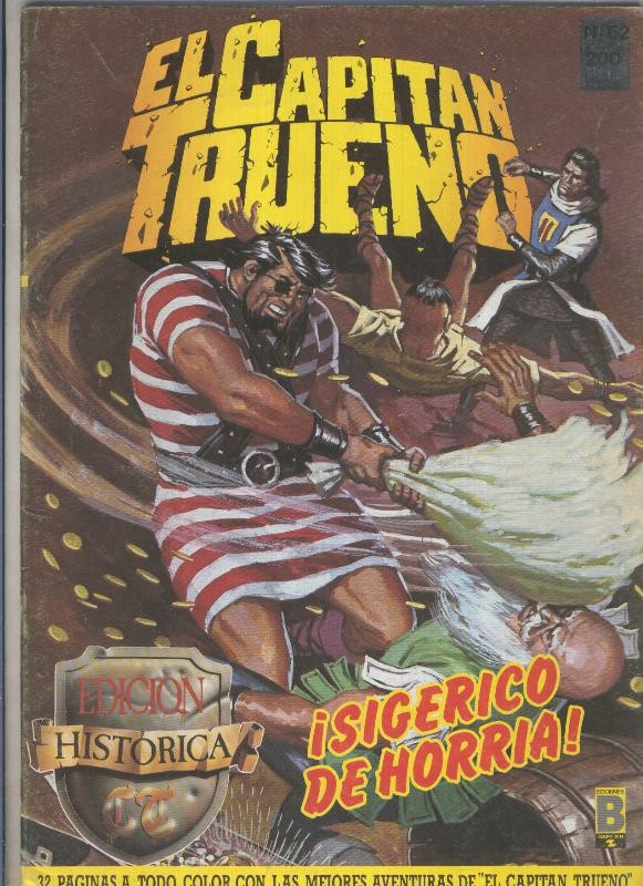 El Capitan Trueno color, edicion Historica numero 062 (numerado 4 en  interior portada)