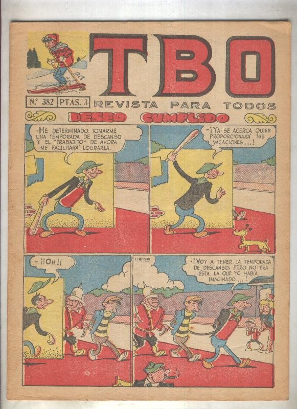 TBO numero 382: Deseo cumplido (Urda), (numerado 4 en trasera)