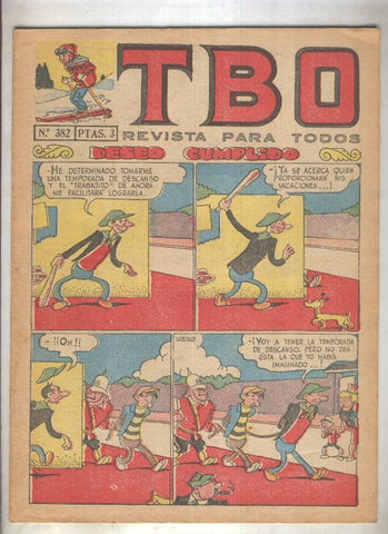 TBO numero 382: Deseo cumplido (Urda), (numerado 4 en trasera)