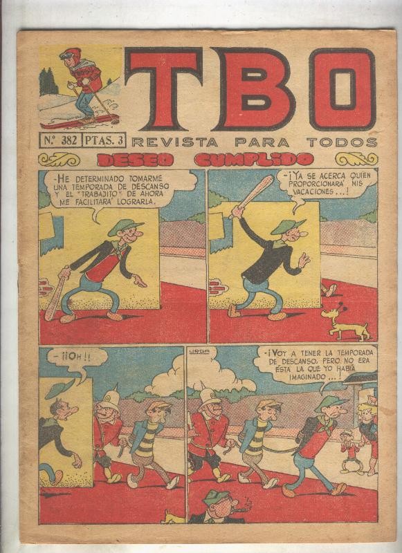 TBO numero 382: Deseo cumplido (Urda), (numerado 5 en trasera)