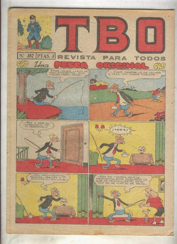 TBO numero 387: Una pesca original (Urda), (numerado 1 en trasera)