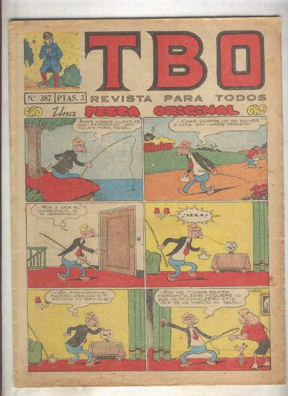 TBO numero 387: Una pesca original (Urda), (numerado 2 en trasera)