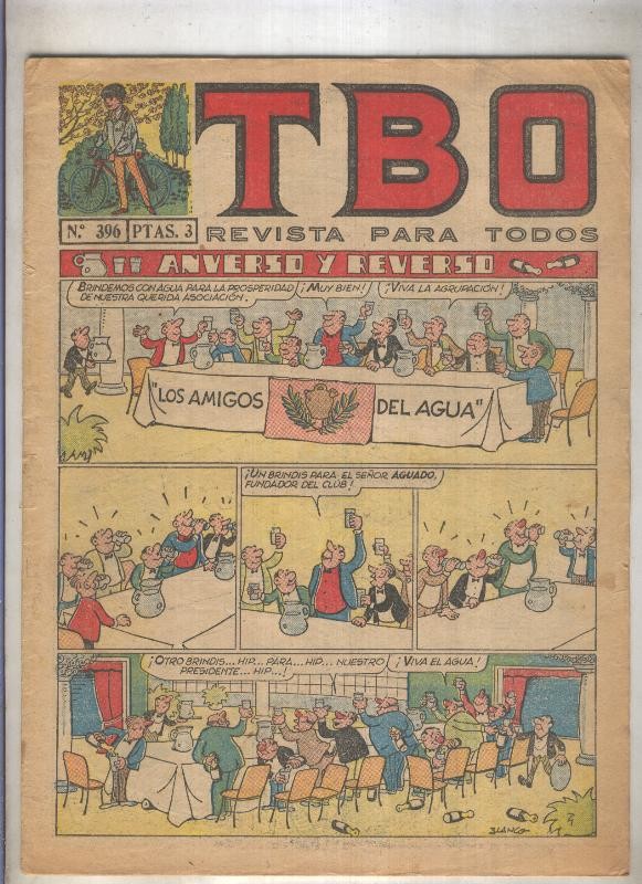 TBO numero 396: Anverso y reverso (Blanco), (numerado 2 en trasera)
