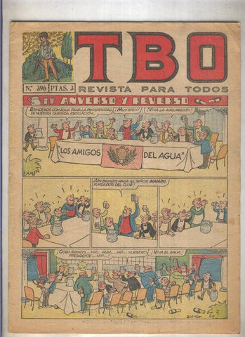 TBO numero 396: Anverso y reverso (Blanco), (numerado 2 en trasera)