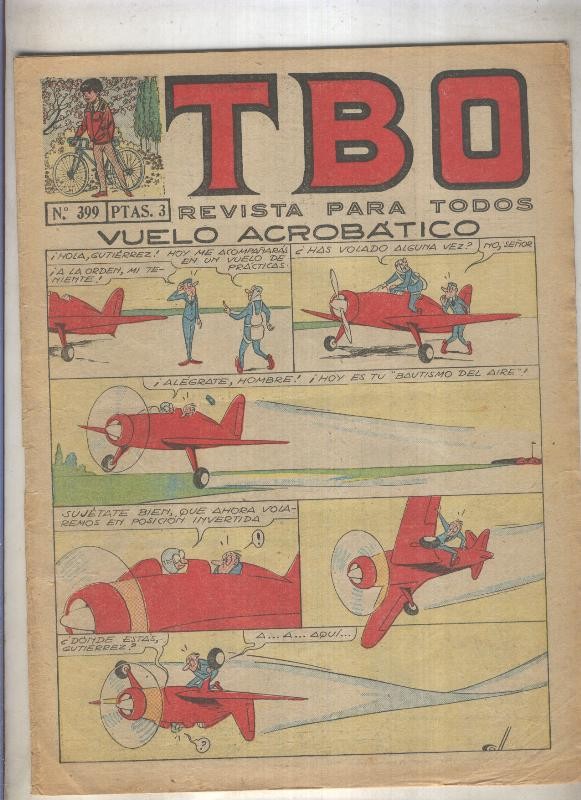 TBO numero 399: Vuelo acrobatico (Coll), (numerado 2 en trasera)