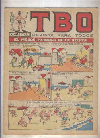 TBO numero 407: El mejor bañero de la costa (Blanco)