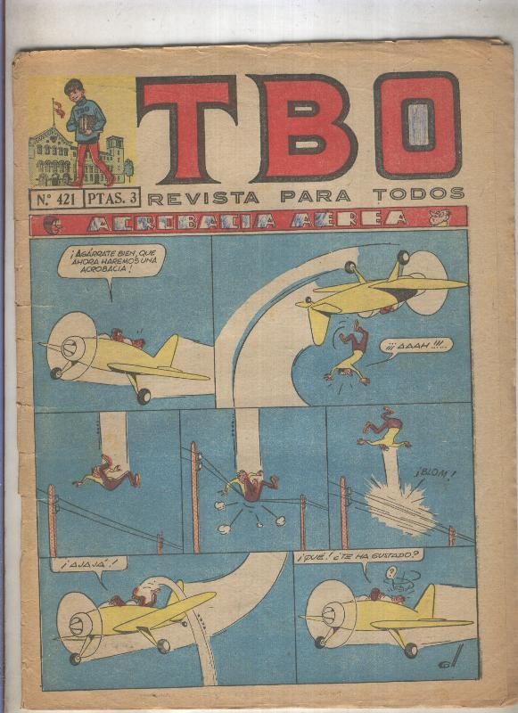 TBO numero 421: Acrobacia aerea (Coll), (numerado 2 en trasera)