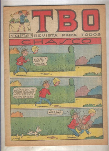 TBO numero 424: Chasco (Ayne), (numerado 3 en trasera)