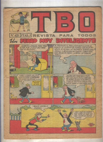 TBO numero 425: Un perro muy inteligente (Urda), (numerado 1 en trasera)