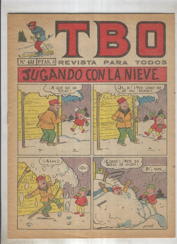 TBO numero 433: Jugando con la nieve (Ayne), (numerado 2 en trasera)