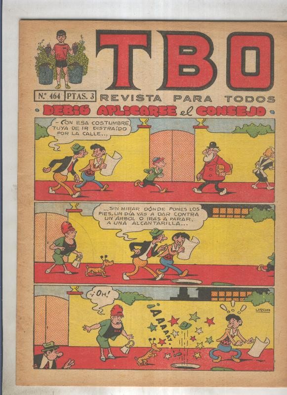 TBO numero 464: Debio aplicarse el consejo (Urda), (numerado 2 en trasera)