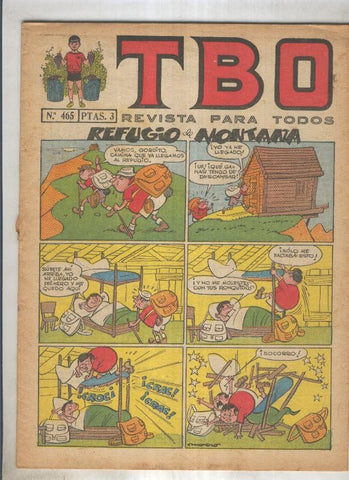 TBO numero 465: Refugio de montaña (Moreno), (numerado 1 en trasera)