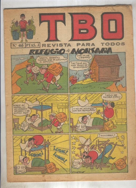 TBO numero 465: Refugio de montaña (Moreno), (numerado 2 en trasera)